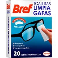 Los mejores  - Bref Toallitas Limpiadoras para Gafas- Smartphones- Cámaras- Espejos y otros Dispositivos y Superficies 20 Unidades